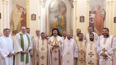 بطريرك الأقباط الكاثوليك يزور كنيسة السيدة العذراء بروما