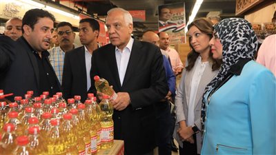 محافظ الجيزة يتفقد السلاسل التجارية بالطالبية والهرم لمتابعة مبادرة تخفيض أسعار السلع
