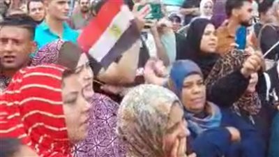 وقفة تضامنية لسيدات المنوفية دعما لفلسطين بسبب أحداث غزة (فيديو)