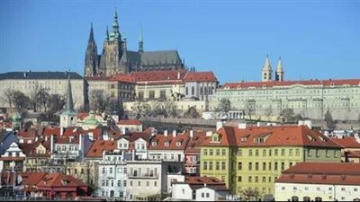 العشرات يجتمعون في مسيرة مؤيدة لفلسطين في العاصمة التشيكية براغ