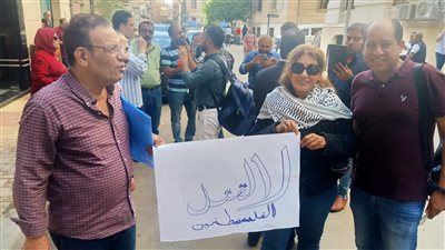 وقفة لصحفيي الإسكندرية تضامنا مع الشعب الفلسطيني الشقيق (صور)