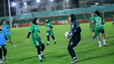 فريق المصري للكرة النسائية يؤدي مرانه الأخير استعدادًا لمباراته الافتتاحية بالدوري أمام الطيران