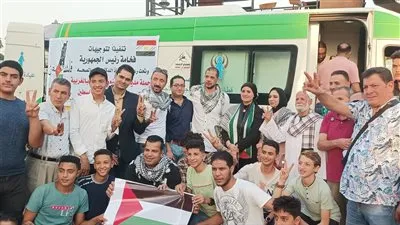توافد كبير من المواطنين على حملات التبرع بالدم لصالح الشعب الفلسطيني في الغربية (صور)