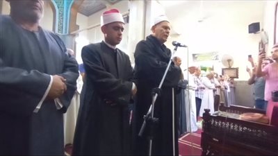 صلاة الغائب بمسجد سيدي خميس بالمنوفية على أرواح شهداء غزة (فيديو)