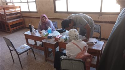 قوافل طبية مجانية للطلاب بمدارس الجيزة