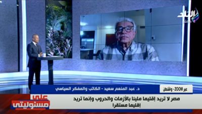 لماذا دخلت القوات المصرية سيناء؟ عبد المنعم السعيد يجيب (فيديو)