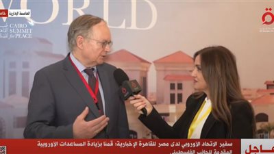 سفير الاتحاد الأوروبي: نؤيد موقف مصر بشأن التهجير القسري لأهالي غزة (فيديو)