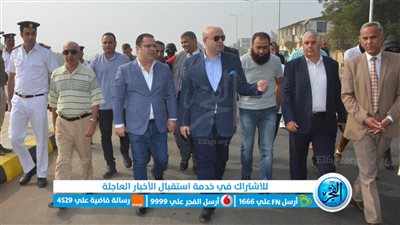 محافظ بني سويف يتفقد مشروع تطوير ورصف وتوسعة الطرق بمركز ناصر