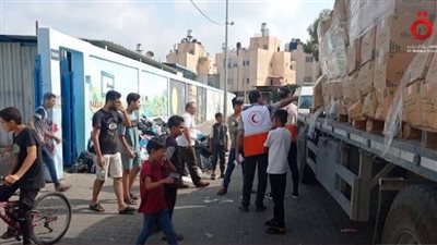 شاهد.. توزيع المساعدات الخاصة بالتحالف الوطني المصري داخل قطاع غزة