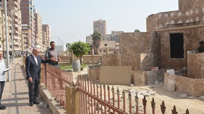 محافظ القليوبية يتفقد مشروع ممشى أهل مصر بمدينة بنها 