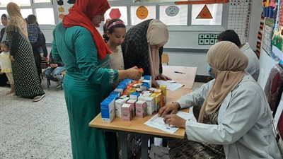 جامعة بنها تنظم قوافل طبية بقرية نوى بشبين القناطر