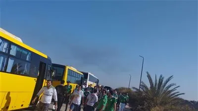 جماهير المصري تصل إلى ملعب ستاد برج العرب لمؤازة الفريق أمام بيراميدز 