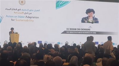 نائبة وزير الري بالصين: التغيرات المناخية تزداد وتتسبب في تحديات ضخمة