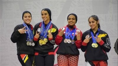 البطلة عبير محمد بنت الدقهلية تحصد ثلاث ميداليات ذهبية بالبطولة العربية للشباب