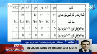 كمية من الغاز انقطعت.. متحدث الوزراء يكشف سبب رئيسي لانقطاع الكهرباء (فيديو)