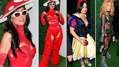 نجمات هوليوود يحتفلن بالهالوين..ديمي لوفاتو تظهر كـ 