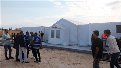  الإنتاج الحربي تشارك بمستشفى ميداني لدعم الأشقاء الفلسطينيين المصابين بالأحداث الأخيرة