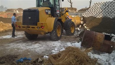 وكيل الزراعة بالغربية يتابع حملات الإزالة بمراكز المحافظة (صور)