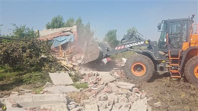 إزالة 205 تعديات على الأراضي الزراعية في الغربية (صور)