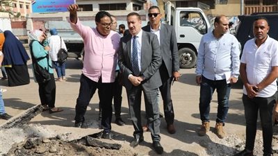 محافظ المنوفية يتفقد مشروع صرف كفر شبرا بلولة ويوجه بتسريع معدلات الأداء