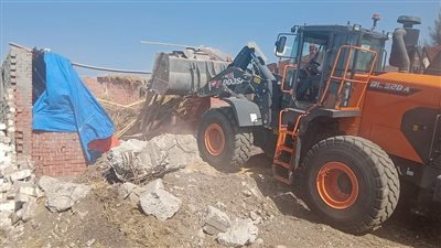 ازالة 5 حالات تعد على الأراضي الزراعية في المحلة الكبرى بالغربية (صور)