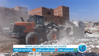 إزالة 66 حالة تعد بالبناء في المهد على الأراضي الزراعية ببني سويف