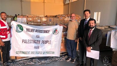 90 طن.. باكستان ترسل دفعة مساعدات إنسانية ثانية للعريش تمهيدا لدخولها غزة