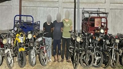 سرقوا 15 موتوسيكلًا.. حبس عصابة الدراجات النارية ببني سويف
