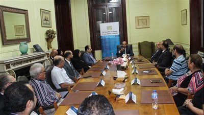 رئيس البورصة يناقش المشكلات التي تواجه شركات الوساطة مع وفد من الإسكندرية