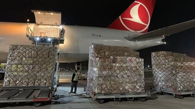 تركيا ترسل إلى مصر مستلزمات طبية جديدة موجهة لغزة 