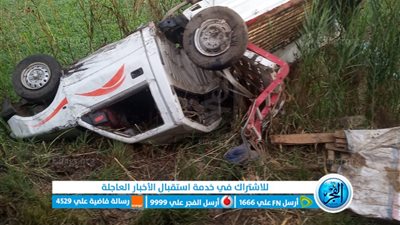 إصابة شخصين ونفوق عدد ٢ ماشية إثر تصادمهم بقطار بالمنوفية