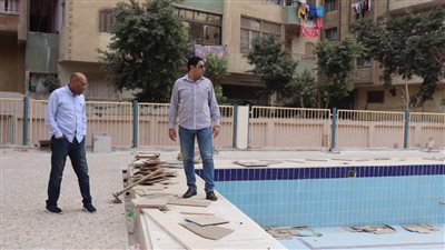 لجذب الاستثمار.. تنفيذ حمام سباحة نصف أوليمبي وملحقاته بنزل شباب الجيزة