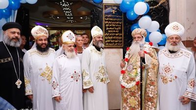 تدشين كنيسة مار جرجس بالقاوية واجتماع مجمع الكهنة بطما