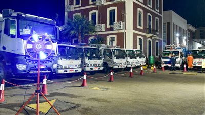  محافظ الإسكندرية يتفقد اصطفاف المُعدات بمحطة مياه شرقي