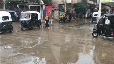 سقوط أمطار خفيفة ومتوسطة على محافظة الغربية (فيديو وصور)