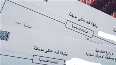 بالصور.. خطوات استخراج القيد العائلي أونلاين