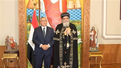 تفاصيل لقاء عبد السند يمامه بقداسة البابا تواضروس