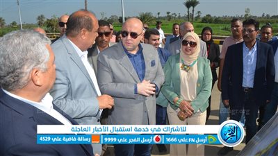 محافظ بني سويف يفتتح الطريق الدائري الجديد وكوبرى السلطاني بسمسطا