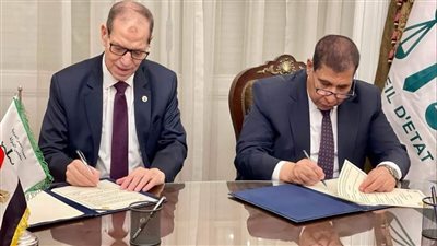 مجلس الدولة يوقع بروتوكول تعاون مع النيابة الإدارية بهدف التكامل الإلكتروني 