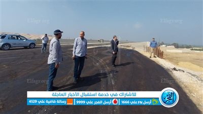 سكرتير بني سويف يتفقد سير أعمال المرحلة الأولى بمحور الفشن على النيل 