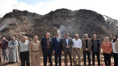 محافظ الدقهلية يطلق إشارة البدء لنقل مقلب نبروه علي مساحة 2،5 فدان بإجمالي 200 الف طن