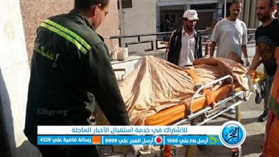 أرز وسكر.. إصابة شخصين بانقلاب سيارة نقل محملة بسلع تموينية ببنى سويف 