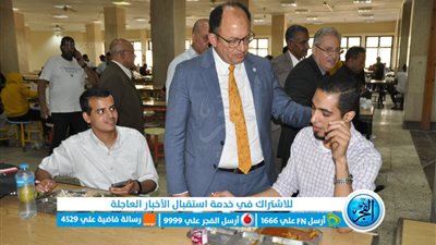 رئيس جامعة حلوان يؤكد على ضرورة تحسين خدمات الطلاب في جولة تفقدية