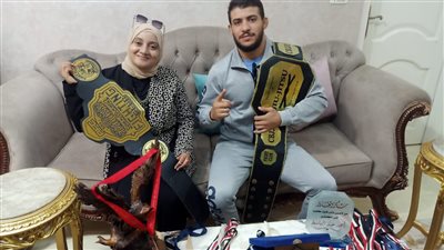 أحمد عبد الباسط ابن المنوفية يرفع اسم مصر ويفوز ببطولة العرب للألعاب القتالية المختلطة MMA (فيديو)