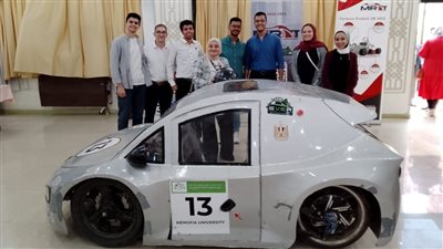 طلاب هندسة المنوفية يصنعون سيارة كهربائية محلية الصنع (فيديو)