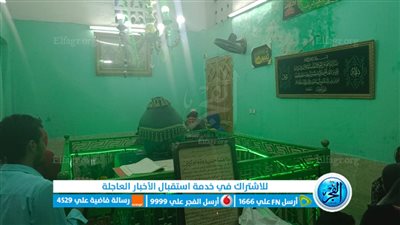 الآلاف يحتلفون بالليلة الختامية لمولد أبو الريش بدمنهور (فيديو وصور)