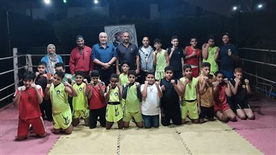  المشرف الفني للملاكمة يتفقد التدريبات بالجيزة