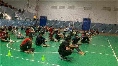 إجراء اختبارات وإنتقاء المشروع القومي للعمالقة والموهوبين فى 