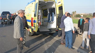 محافظ القليوبية يطمئن على مصابي حادث مروري على طريق بنها الحر