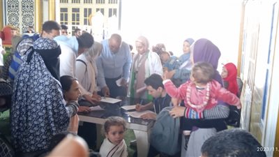 جامعة السادات تدشن قافلة طبية ومشروع بيئى تنموى في قرية 